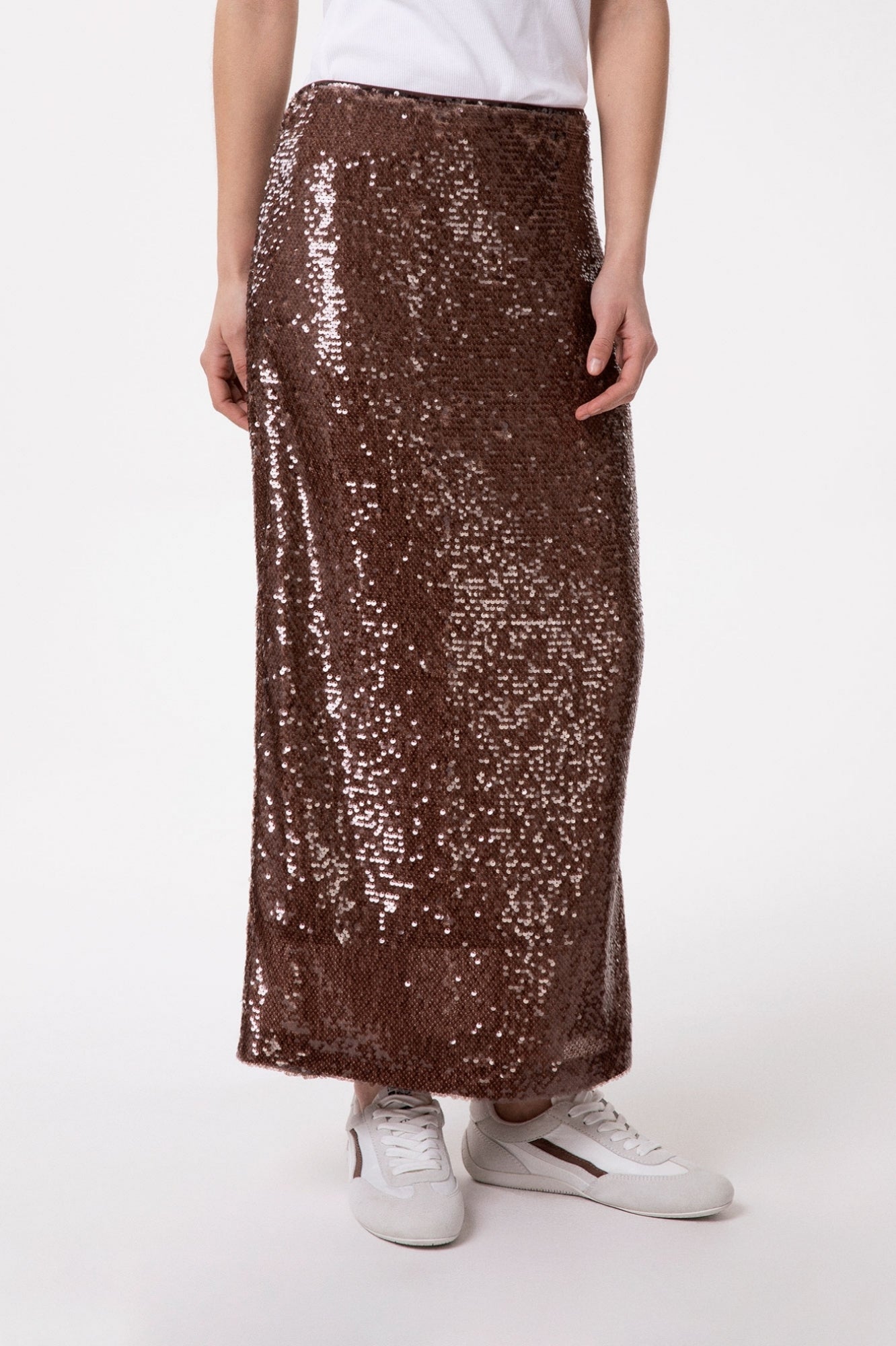 Gonna midi in paillettes