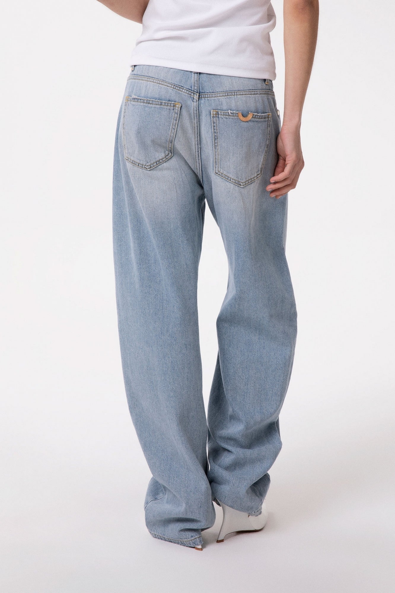 Pantalone in denim ballon