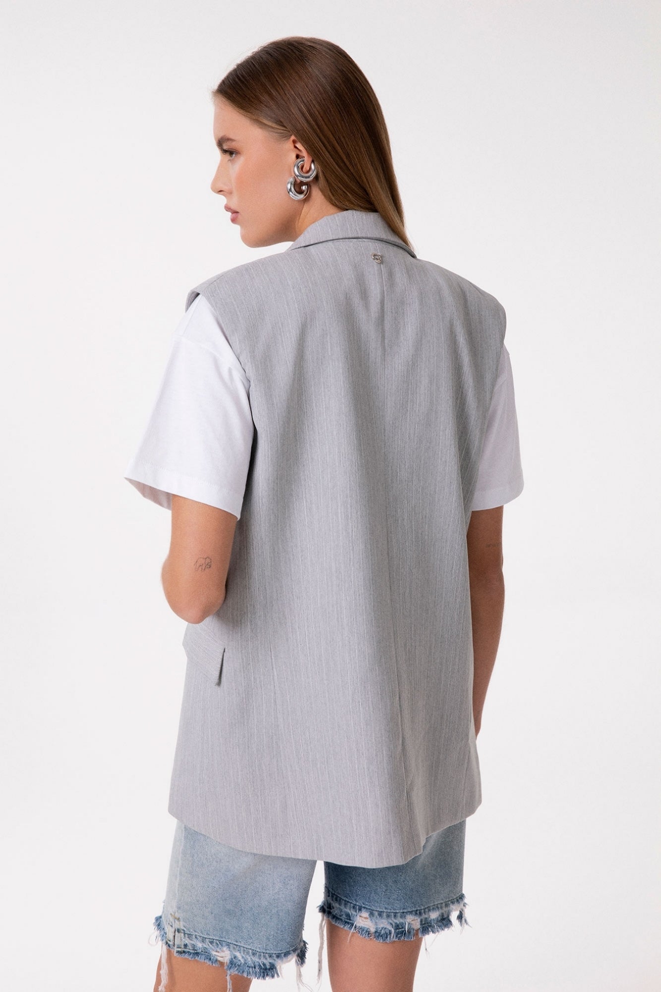 Gilet monopetto over