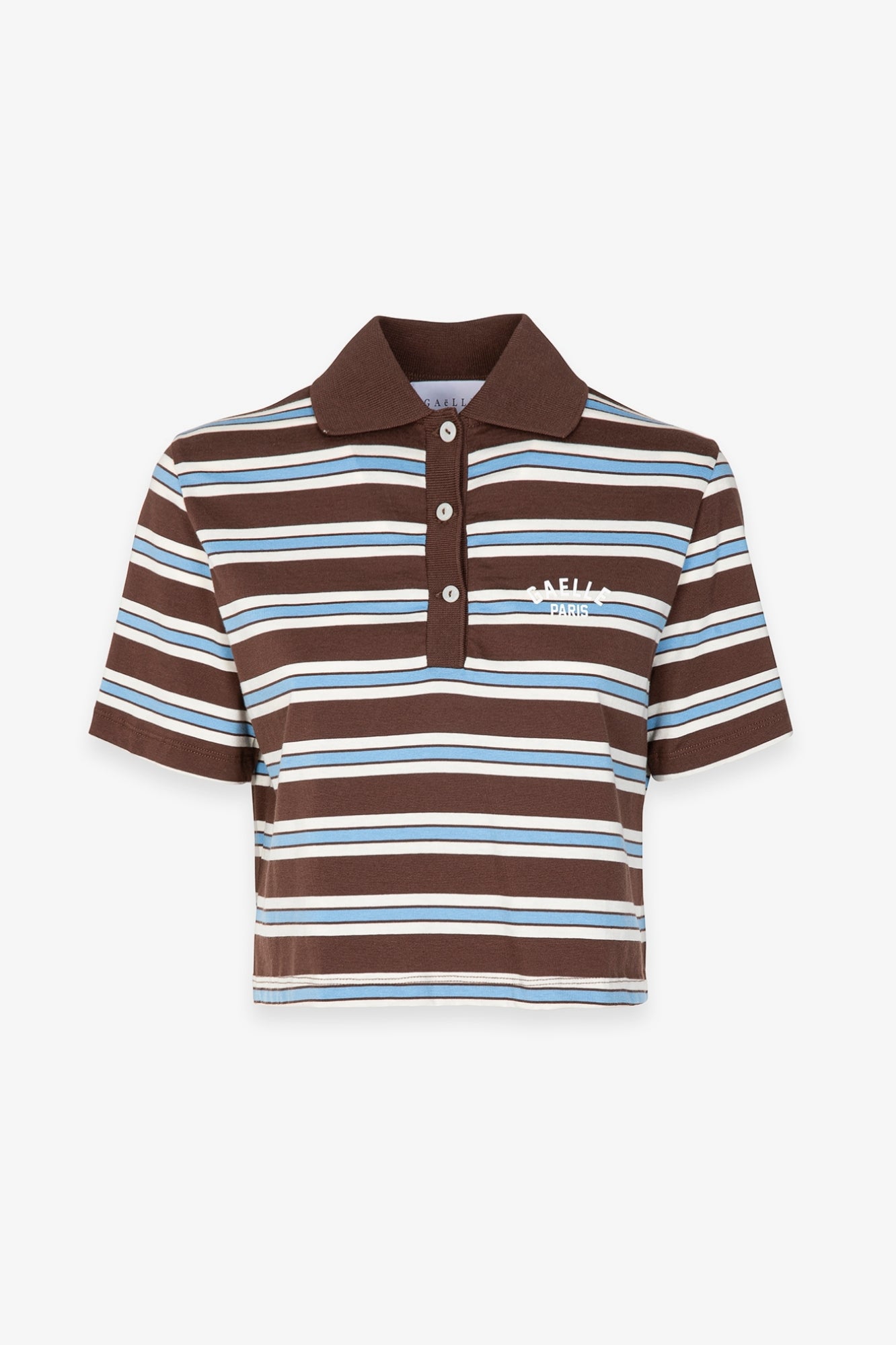 Polo crop mezza manica