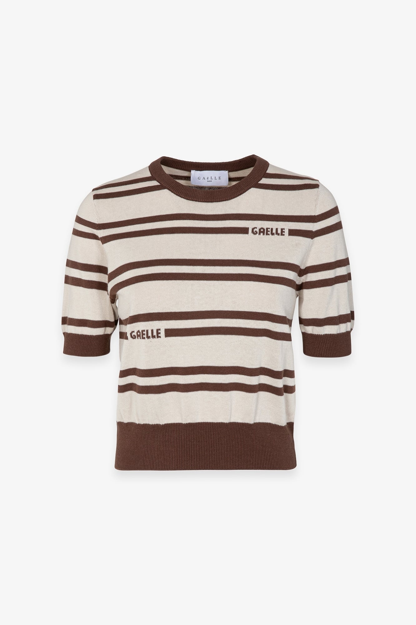 Maglia mezza maniche a righe