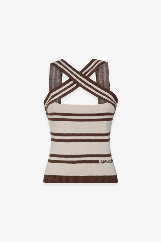 Top in maglia a righe