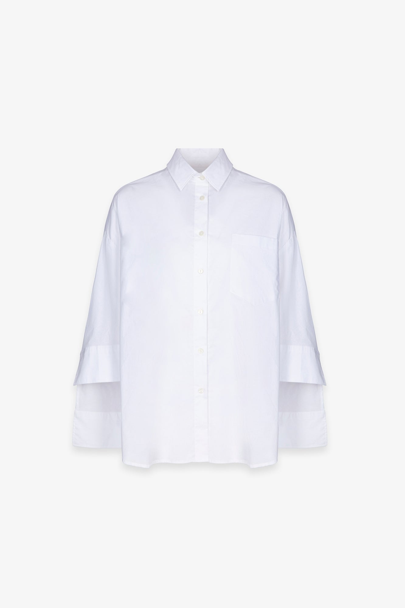 Camicia over in popeline