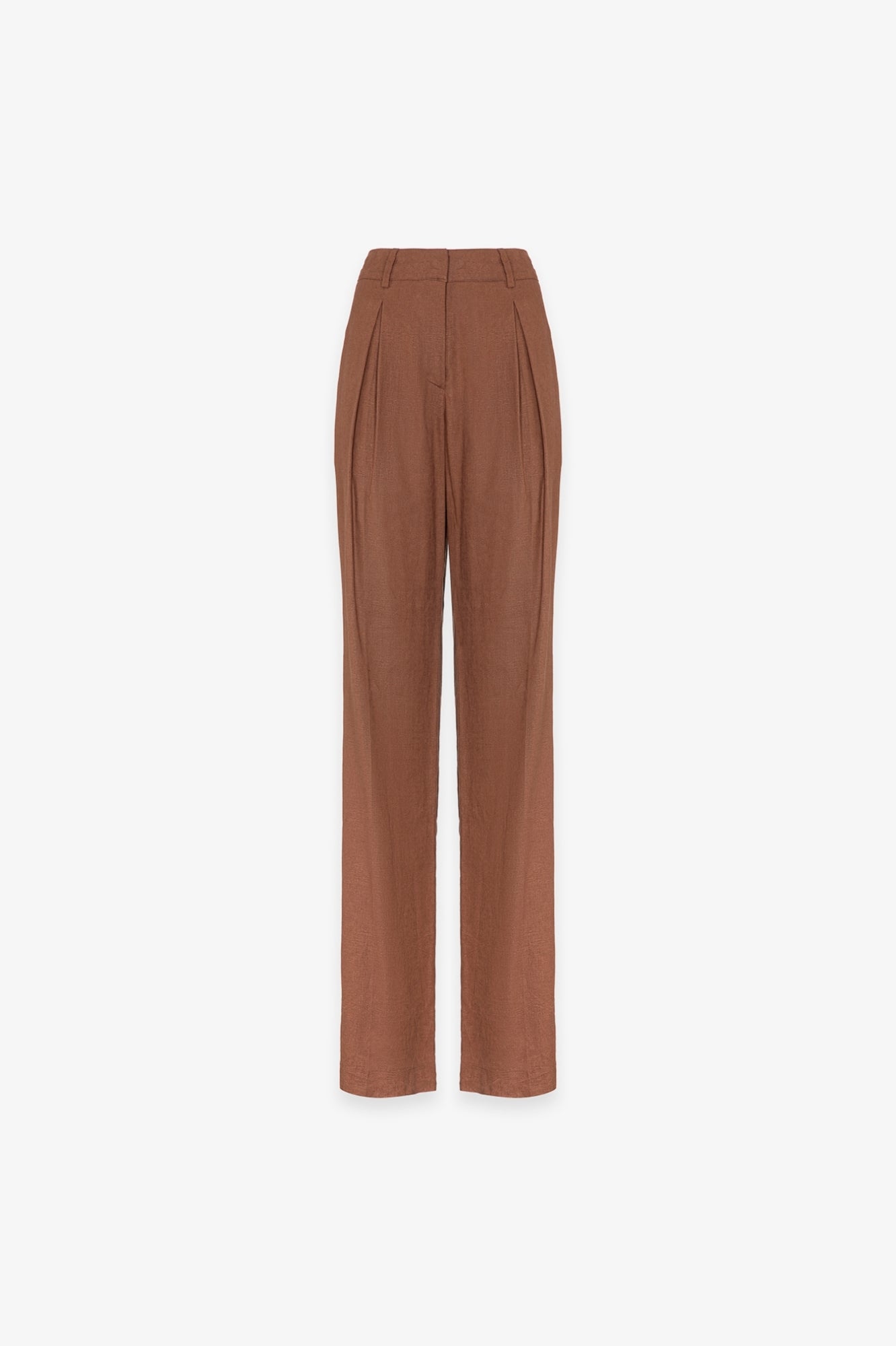Pantalone dritto in misto lino