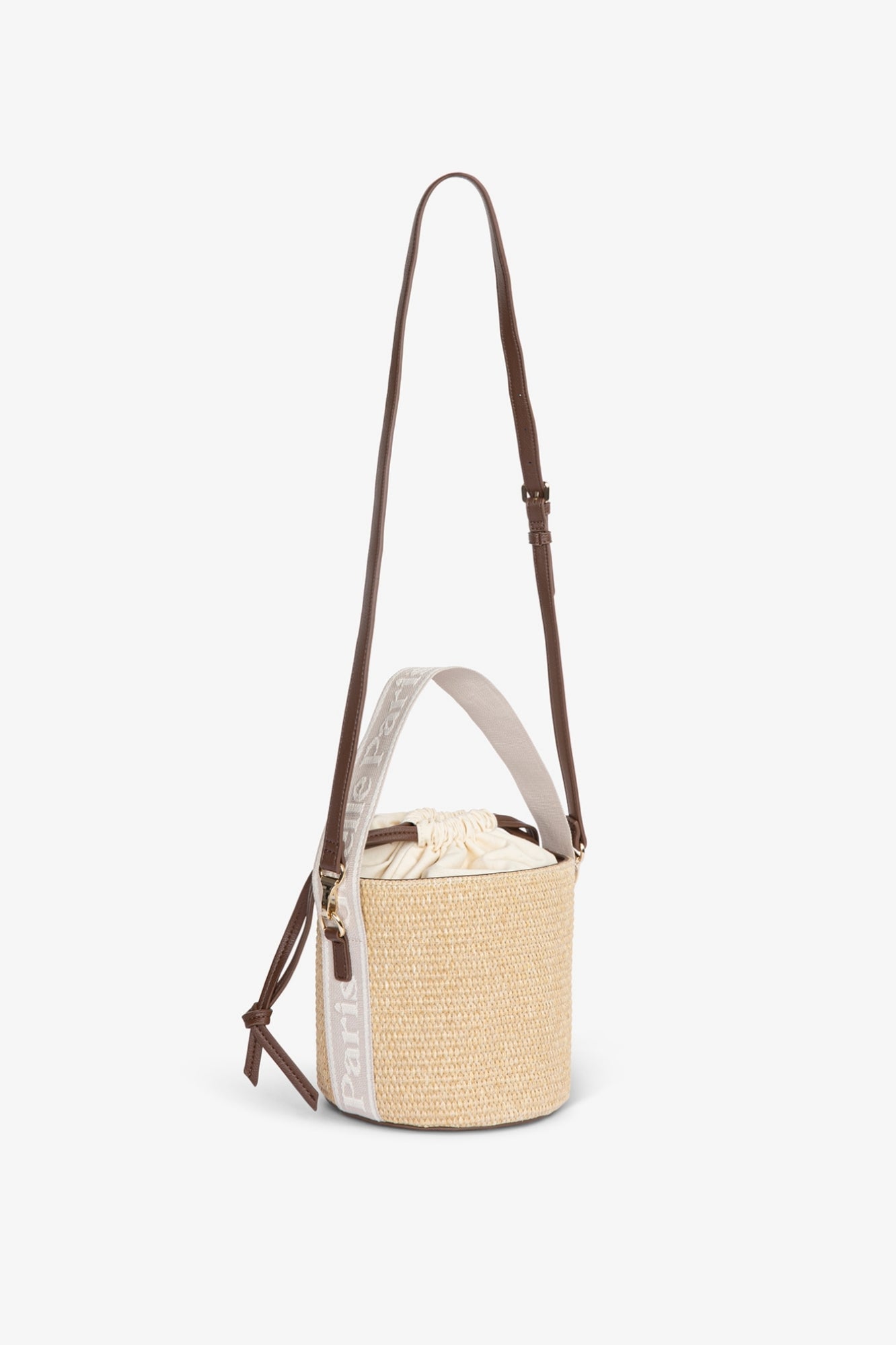 Mini bucket con manico jacquard