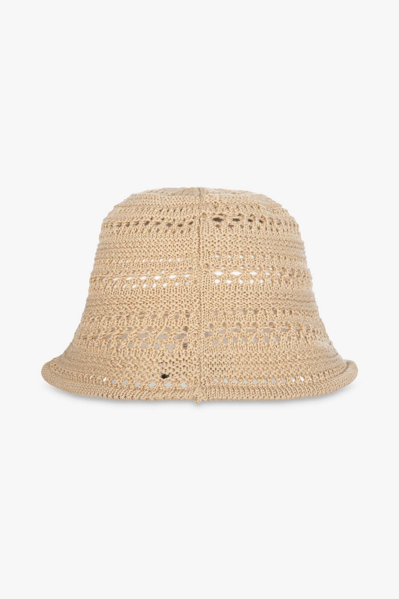 Cappello intrecciato logo in metallo