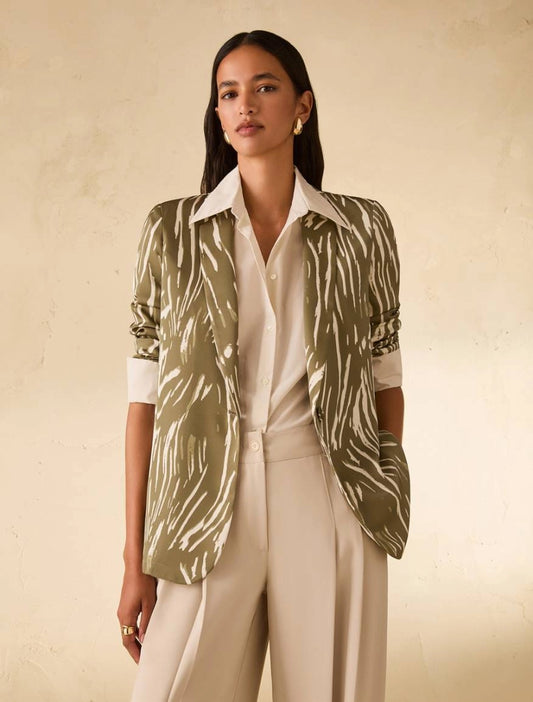 Blazer in doppio raso