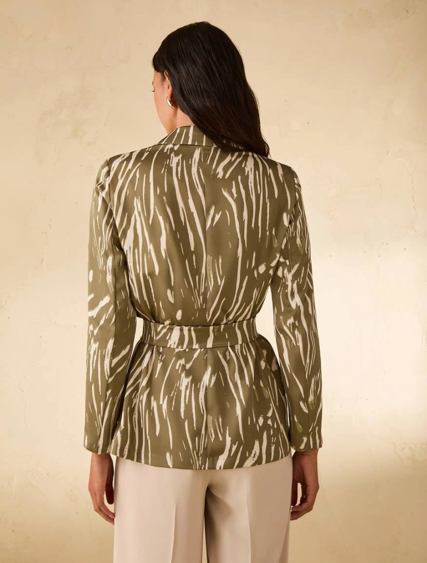 Blazer in doppio raso