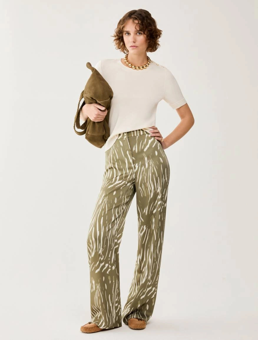 Pantaloni in doppio raso