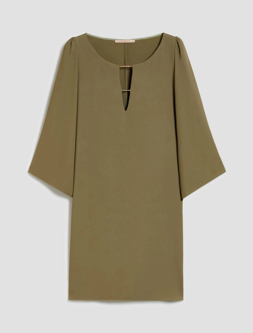 Tunic dress in tessuto sablé