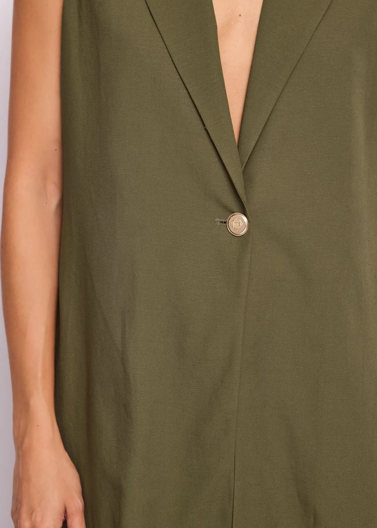 Gilet misto lino