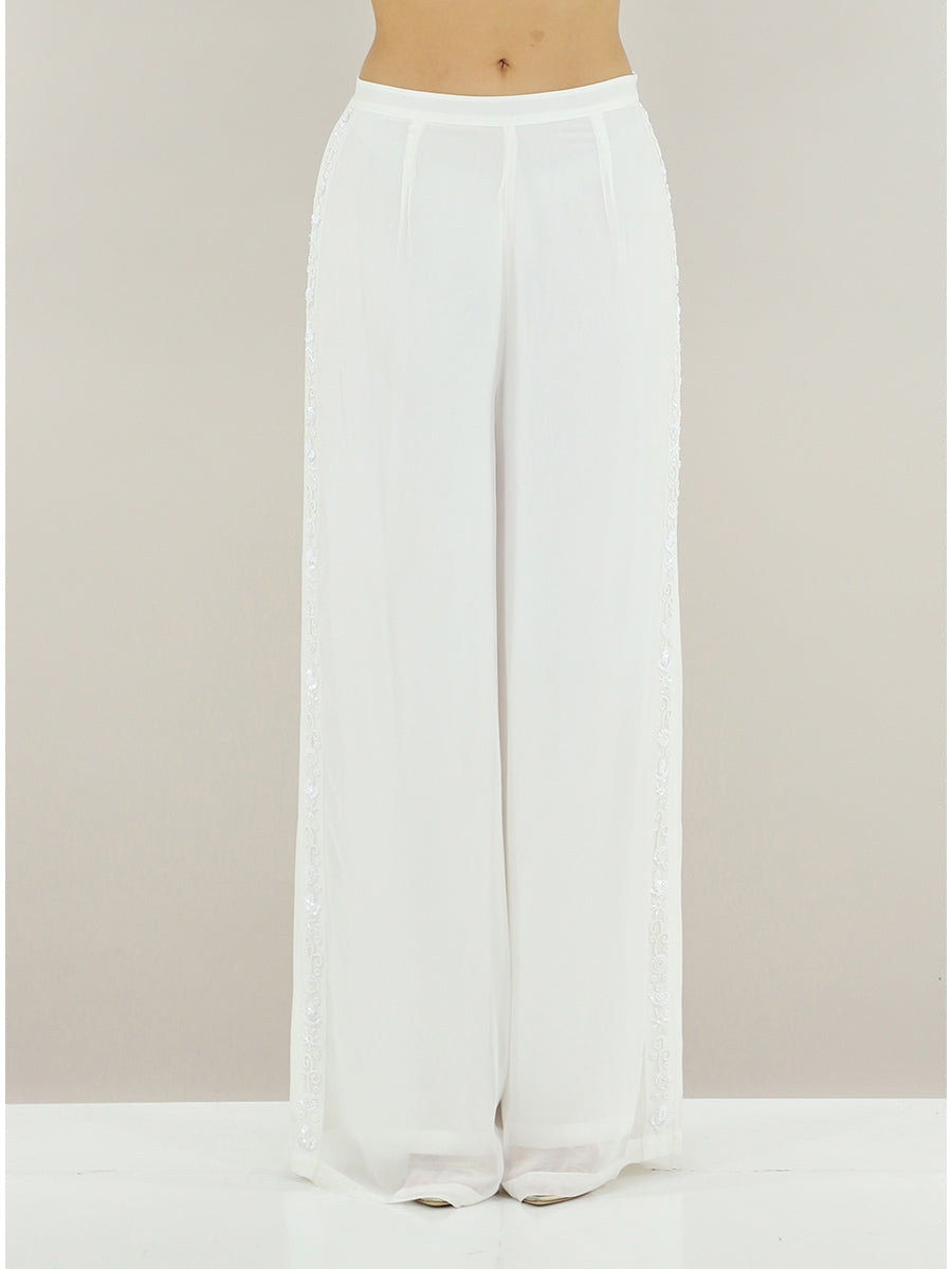 Pantalone con applicazioni