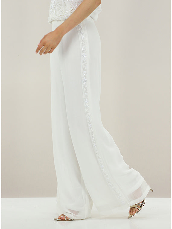 Pantalone con applicazioni