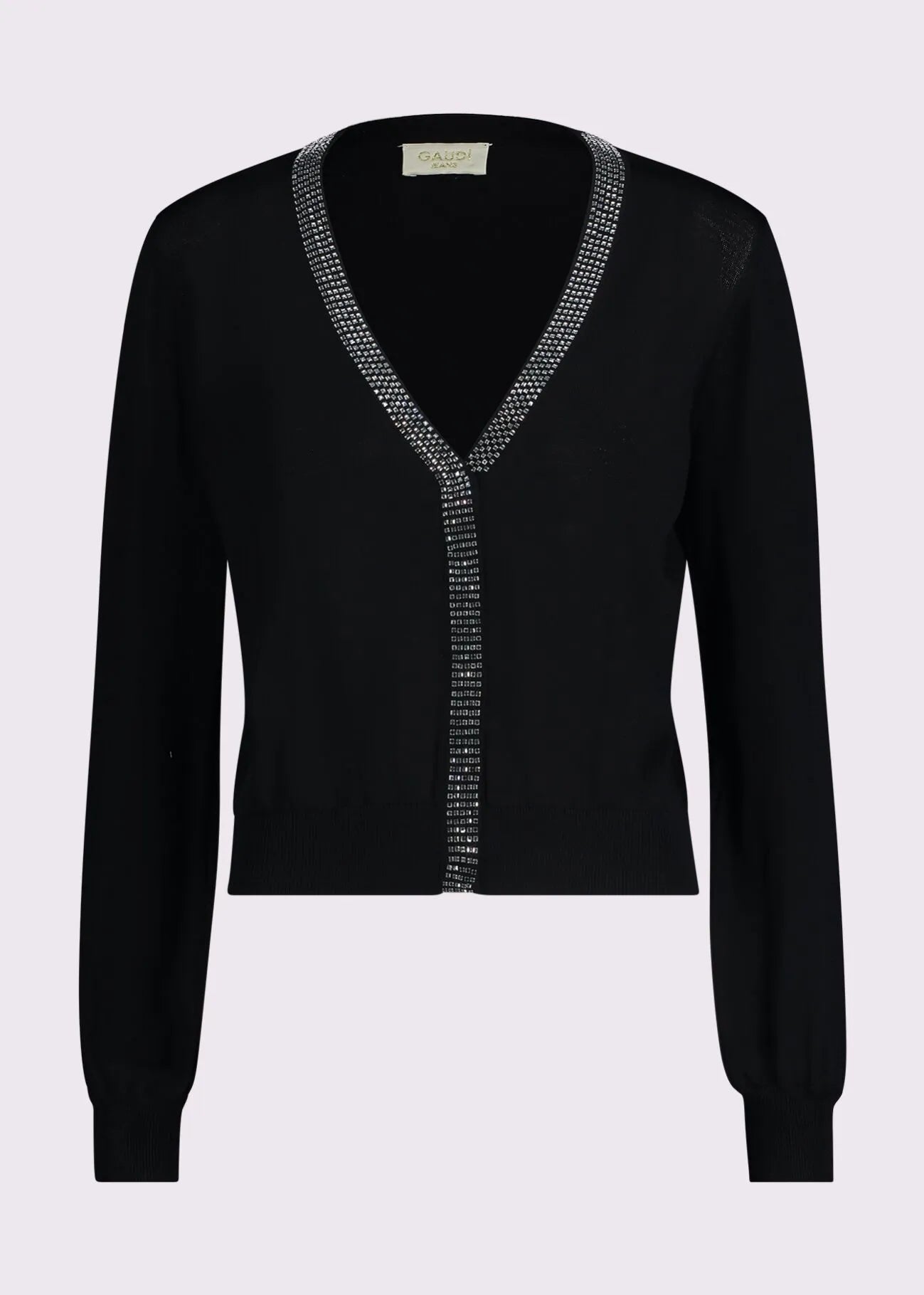 Cardigan con strass