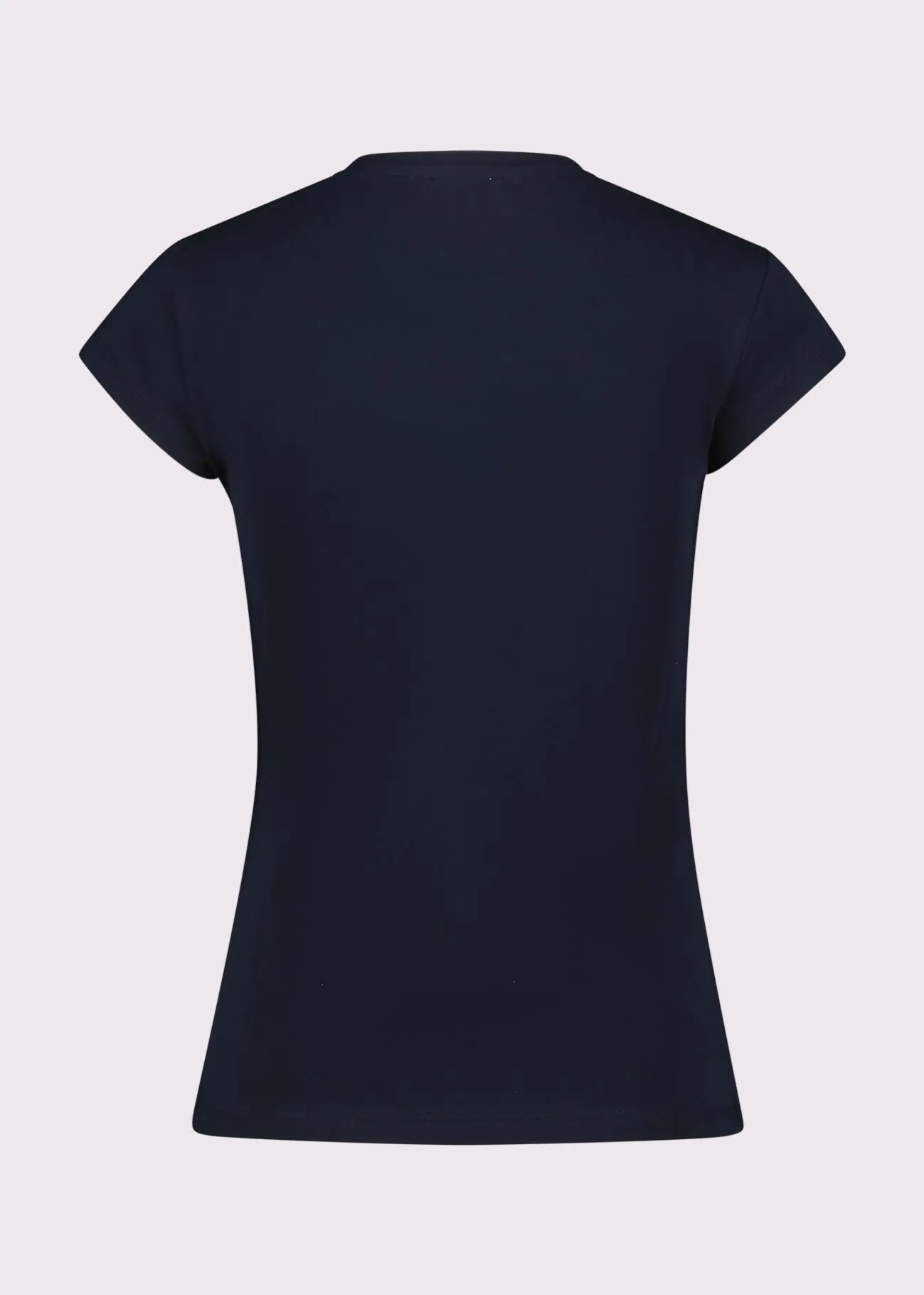 T-shirt bianca da donna con strass e logo