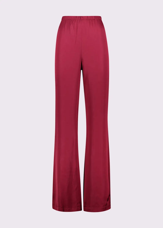 Pantaloni in raso di viscosa