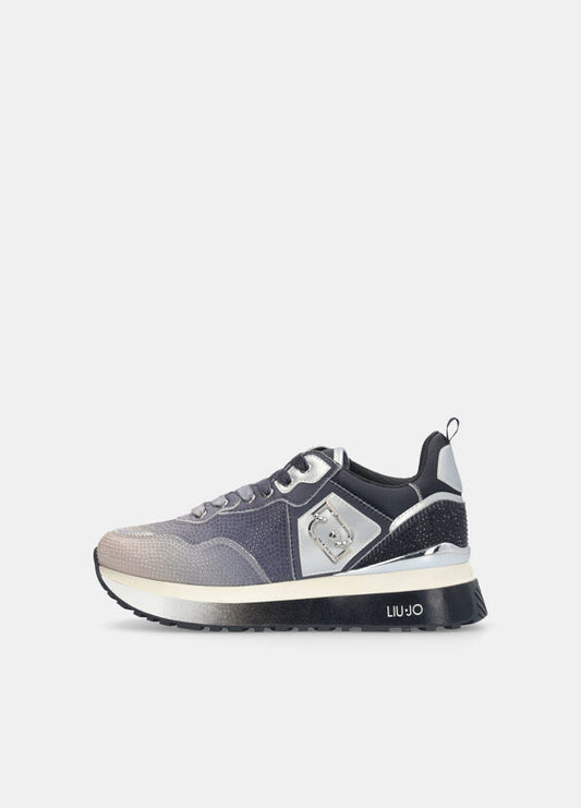 Sneakers platform full strass