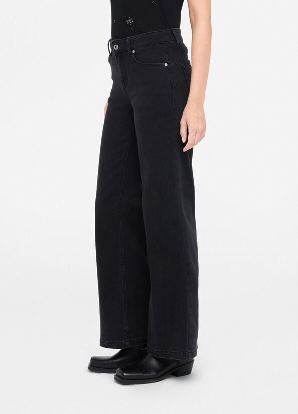 Jeans flare a vita alta