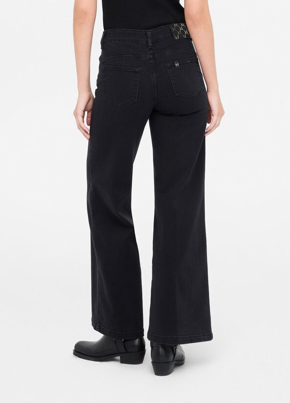 Jeans flare a vita alta