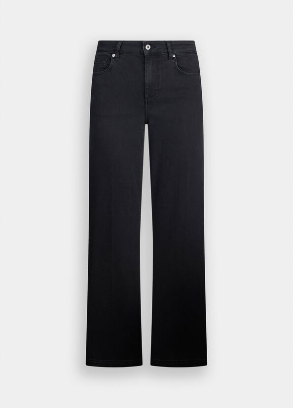 Jeans flare a vita alta