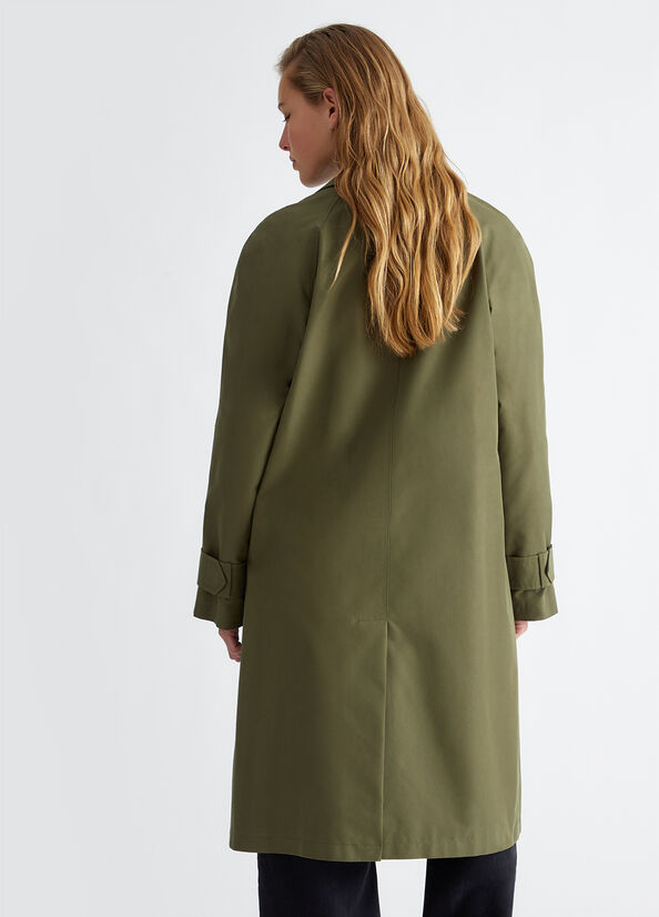 Trench in gabardine