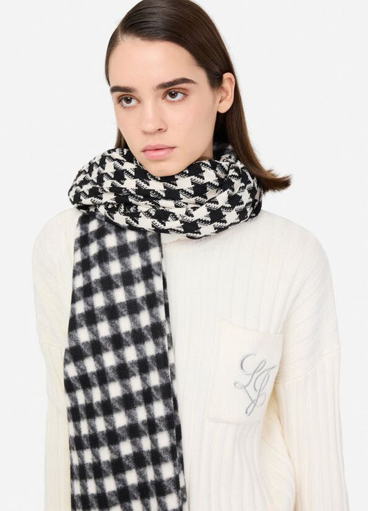 Stola jacquard in vichy