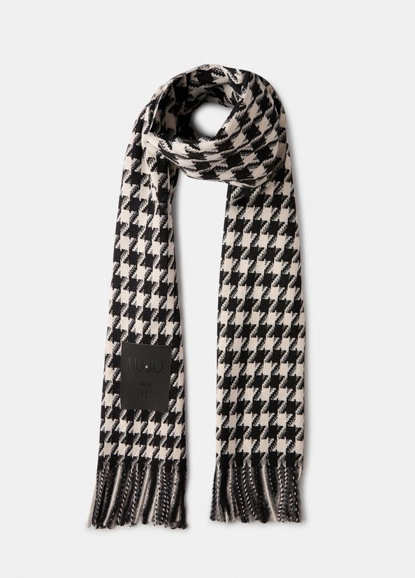 Stola jacquard in vichy