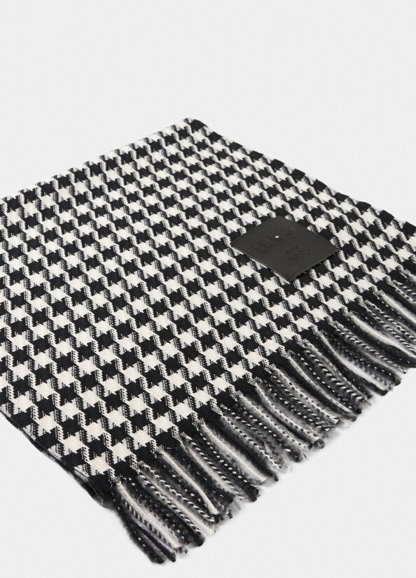 Stola jacquard in vichy