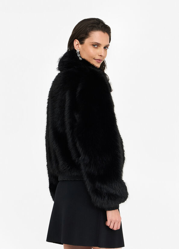 Giubbotto in pelliccia sintetica