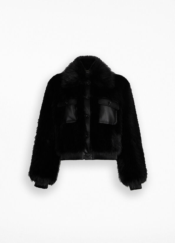 Giubbotto in pelliccia sintetica