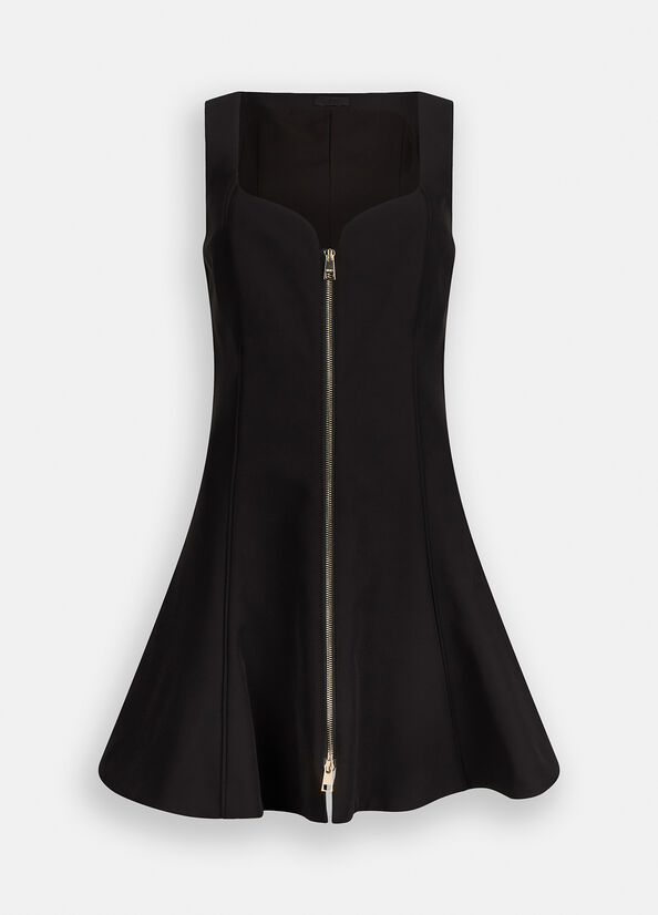 Abito corto con zip