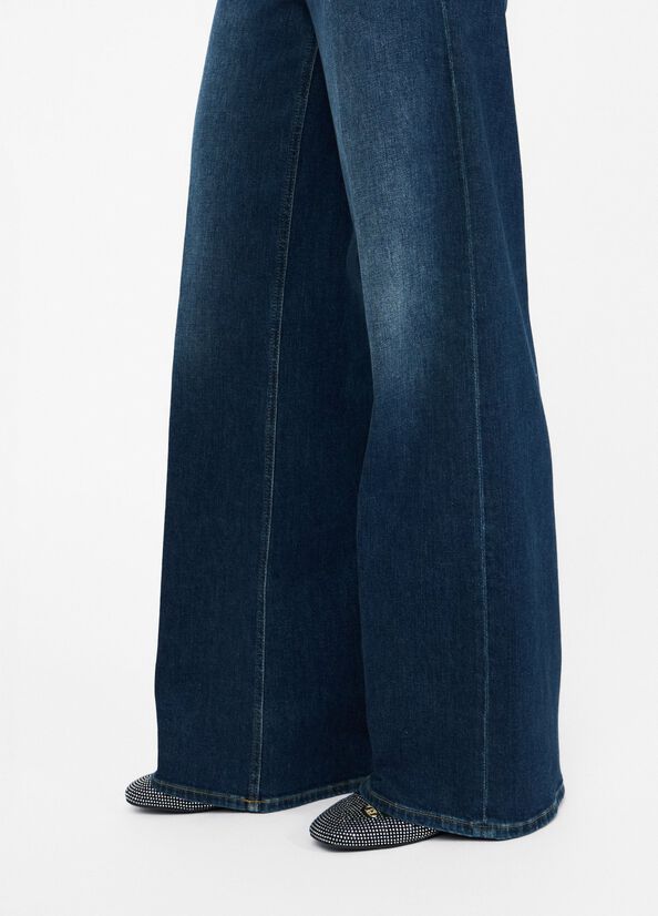 Jeans flare a vita alta