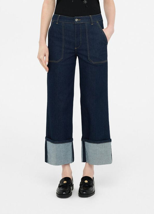 Jeans straight cropped