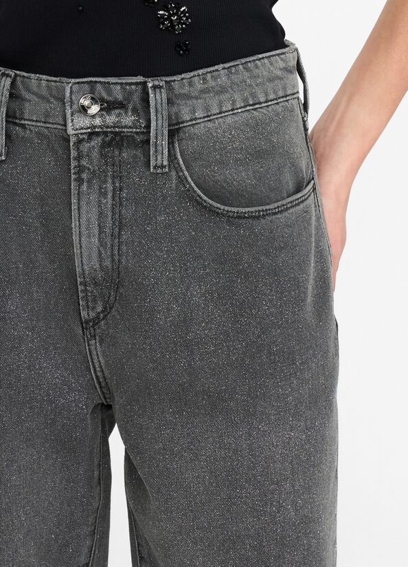 Jeans straight a vita alta