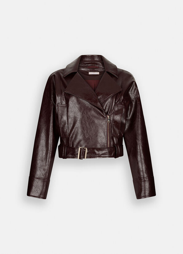 Giacca biker glossy