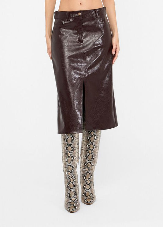 Gonna cinque tasche glossy