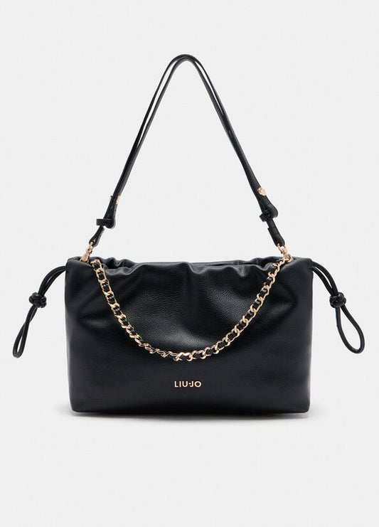 Borsa a spalla media con catena
