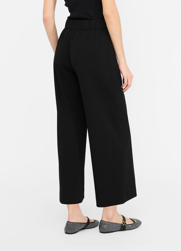 Pantaloni cropped con cintura