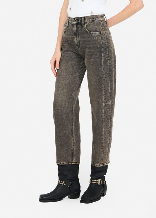 Jeans boyfriend con glitter