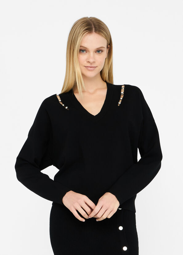 Maglia con castoni gioiello