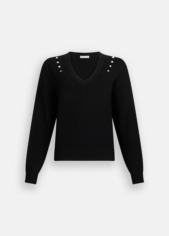 Maglia con castoni gioiello