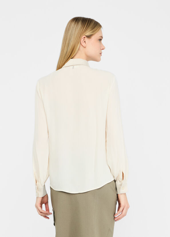 Camicia in crêpe de chine