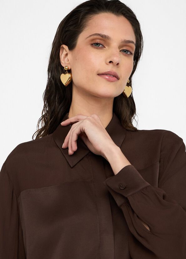 Camicia in crêpe de chine