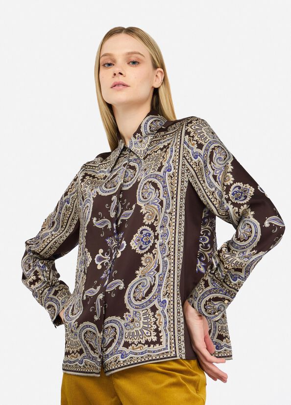 Camicia in twill stampato