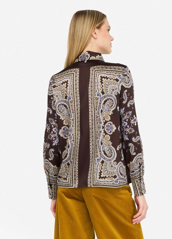 Camicia in twill stampato