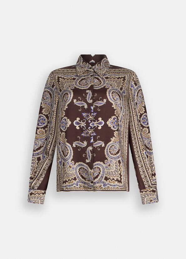 Camicia in twill stampato
