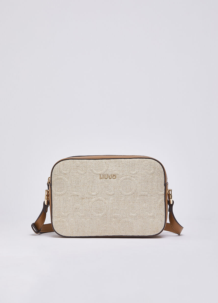 Borsa a tracolla media in juta