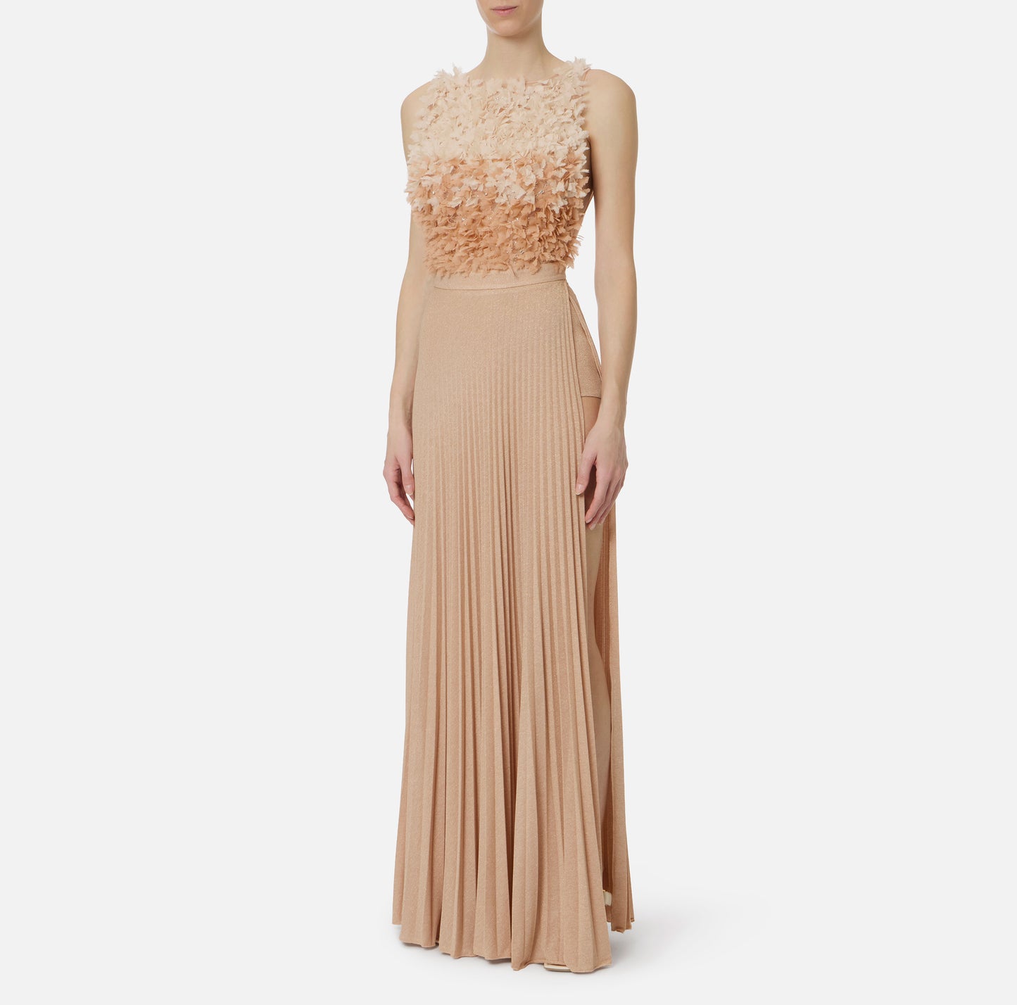 Abito Red Carpet in tulle e jersey lurex