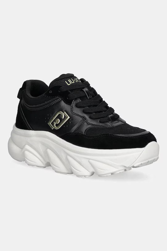 Chuncky sneakers in suede e rete