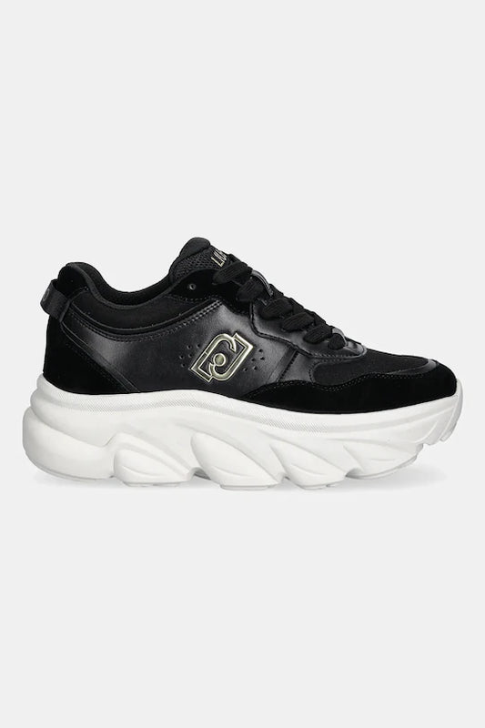 Chuncky sneakers in suede e rete